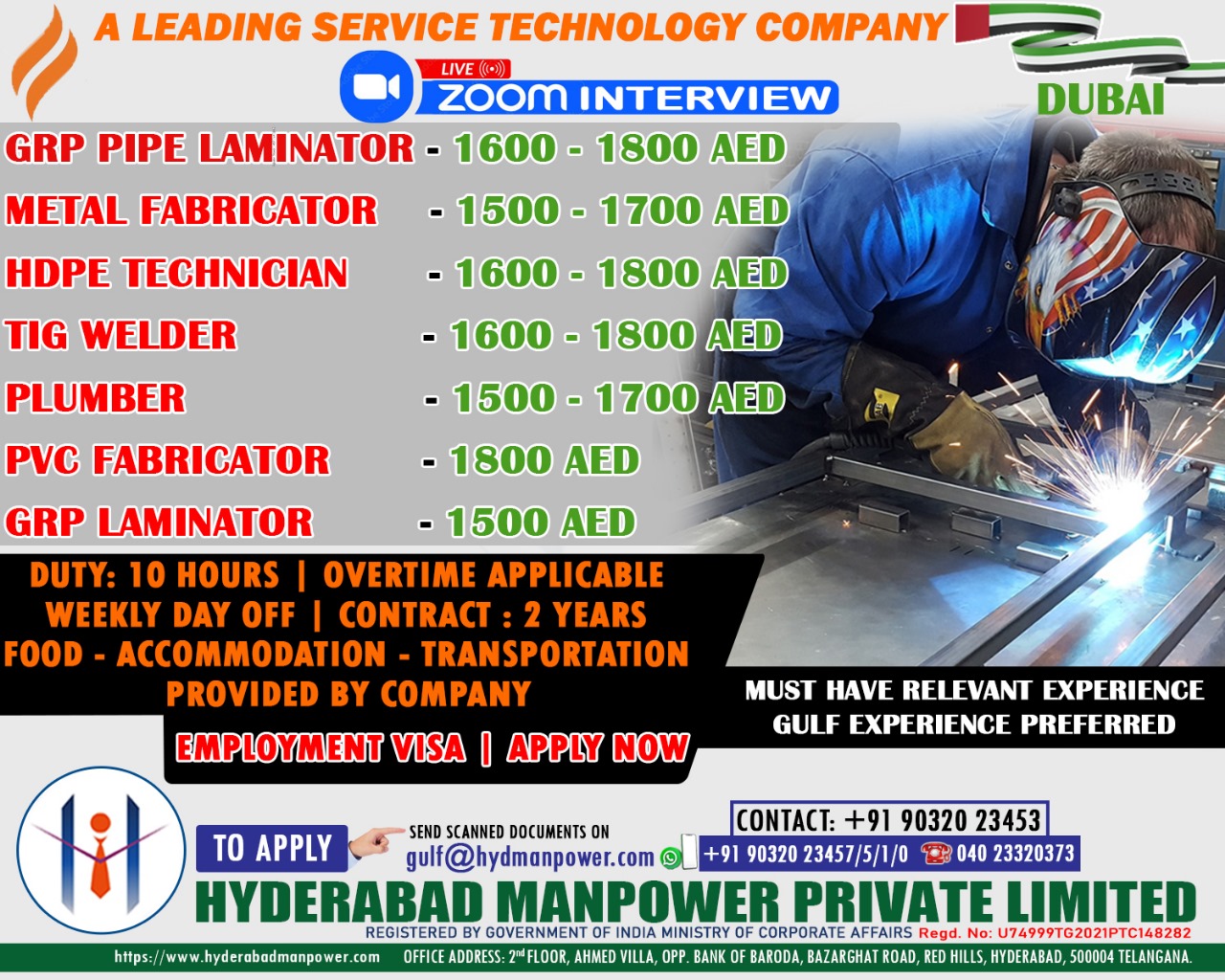 Urgent Hiring for UAE