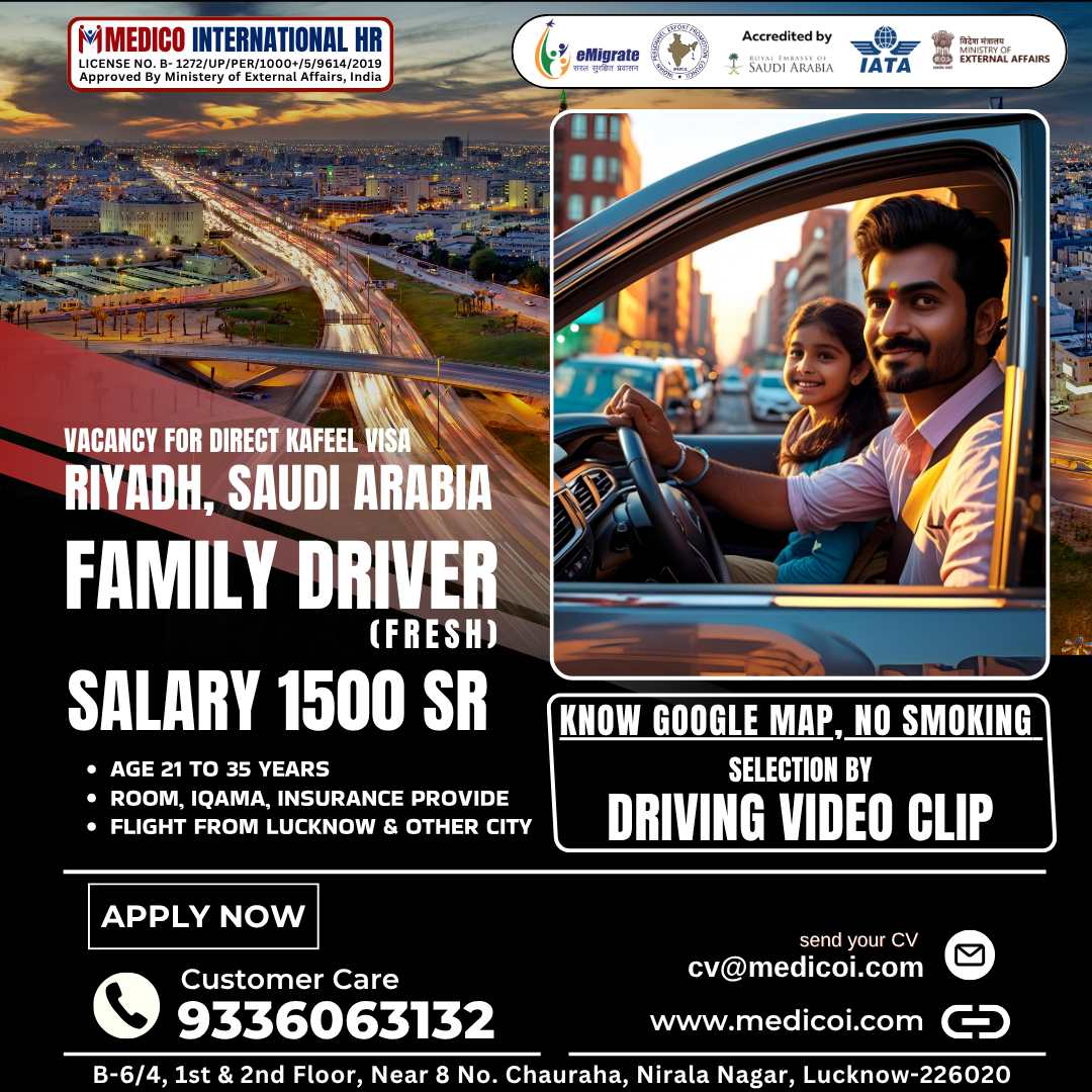 Family Driver – Fresher