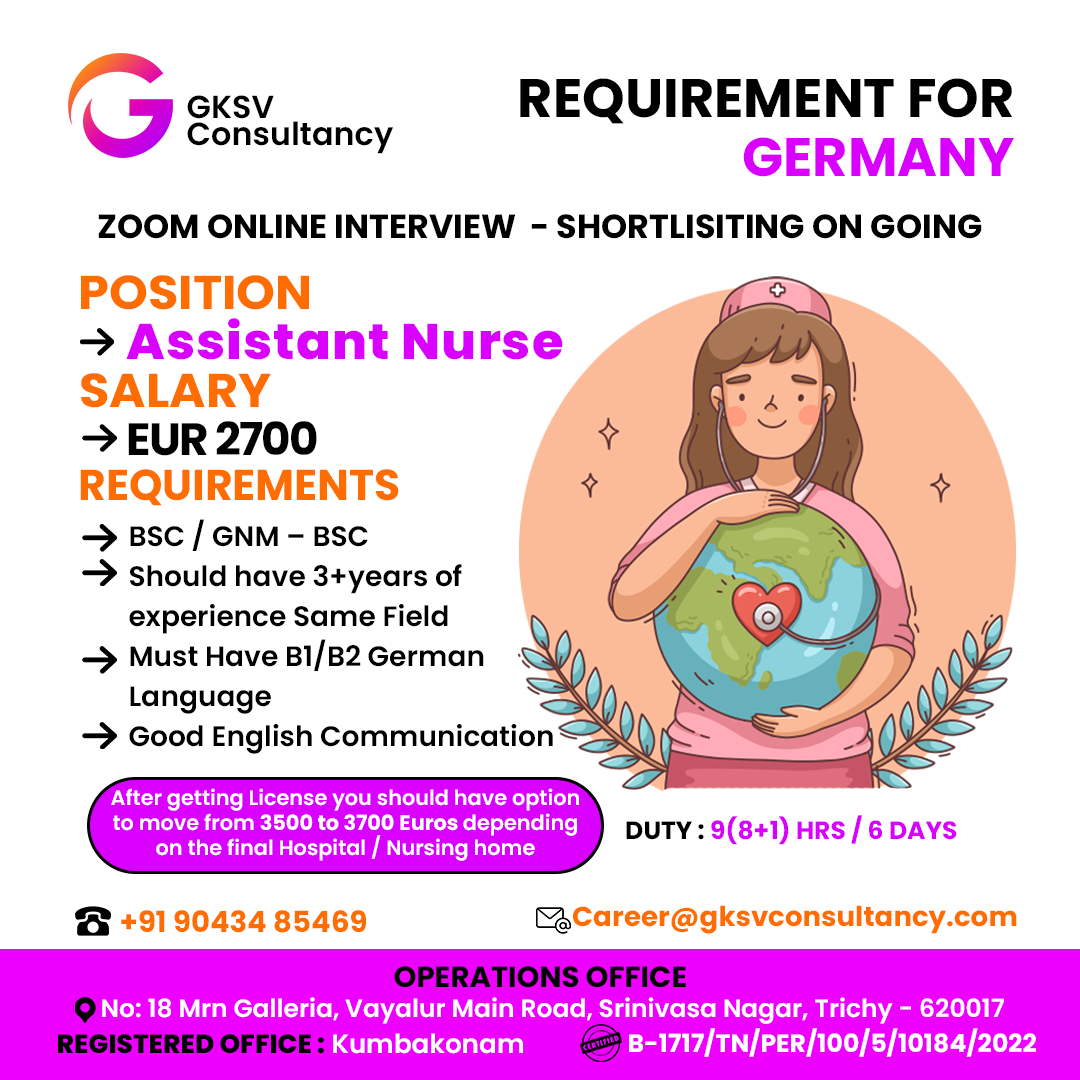 Urgent Hiring for GERMANY