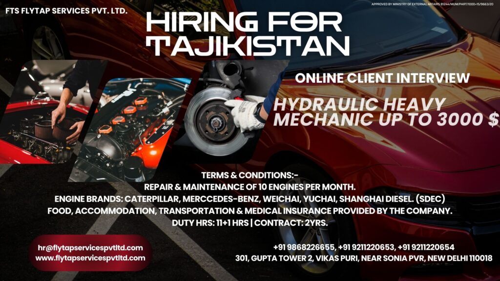FTS-Tajikistan-Mechanic-Vacancy