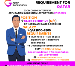 Urgent Hiring for Qatar
