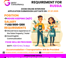 Urgent Hiring for Russia