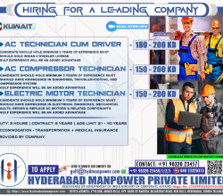 Urgent Hiring for A Leading Company of Kuwait